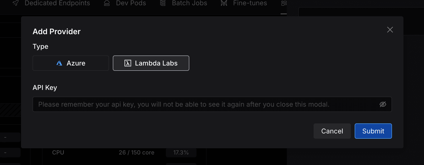 lambdalabs-add-account