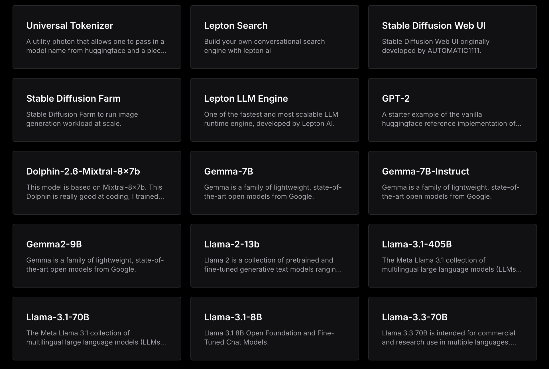 prebuilt list