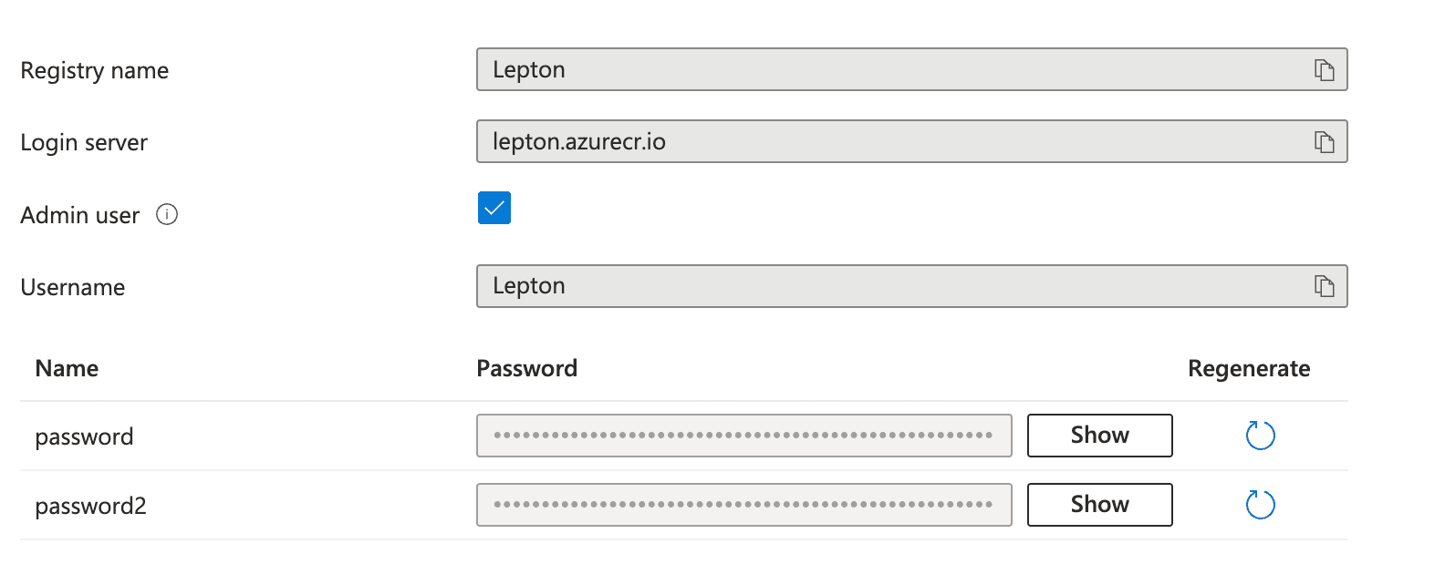 Registry Credentials 0.7x